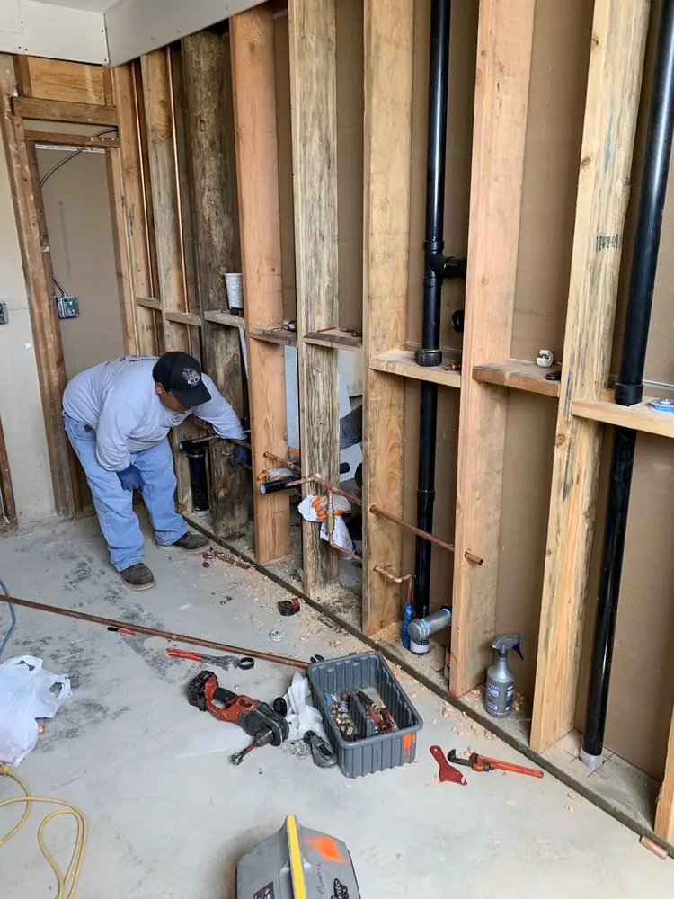 Commercial rough-in plumbing for Trenchless Sewer Repair in Farmington